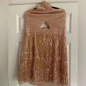 Glamaker Women’s 3X Halter Sequin Dress